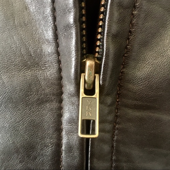 {Carlos Rimini} NWT Black Leather Jacket - Size M - Picture 6 of 8